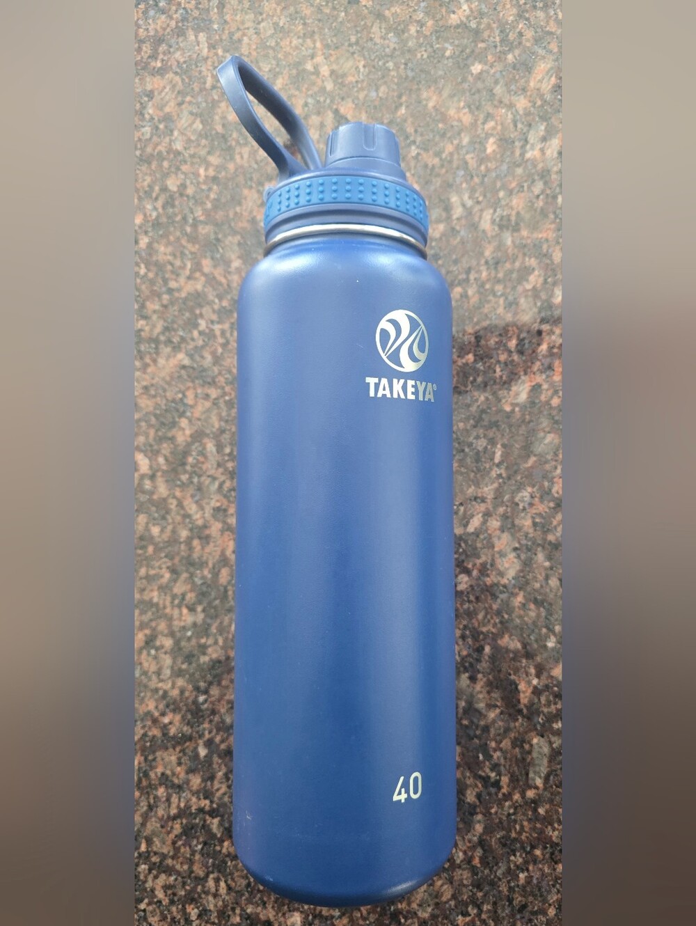 Takeya Insulated Black Stainless Steel Water Bottle Bouteille D'eau